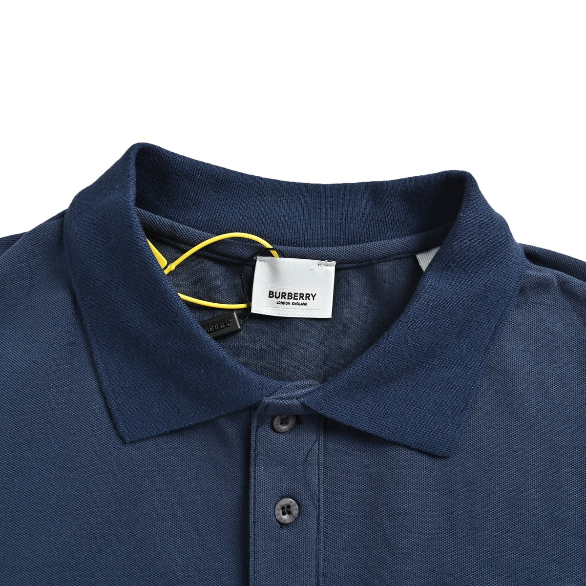 Burberry Polo short sleeves with large TB stitching embroidery on the back