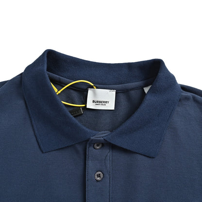 Burberry Polo short sleeves with large TB stitching embroidery on the back