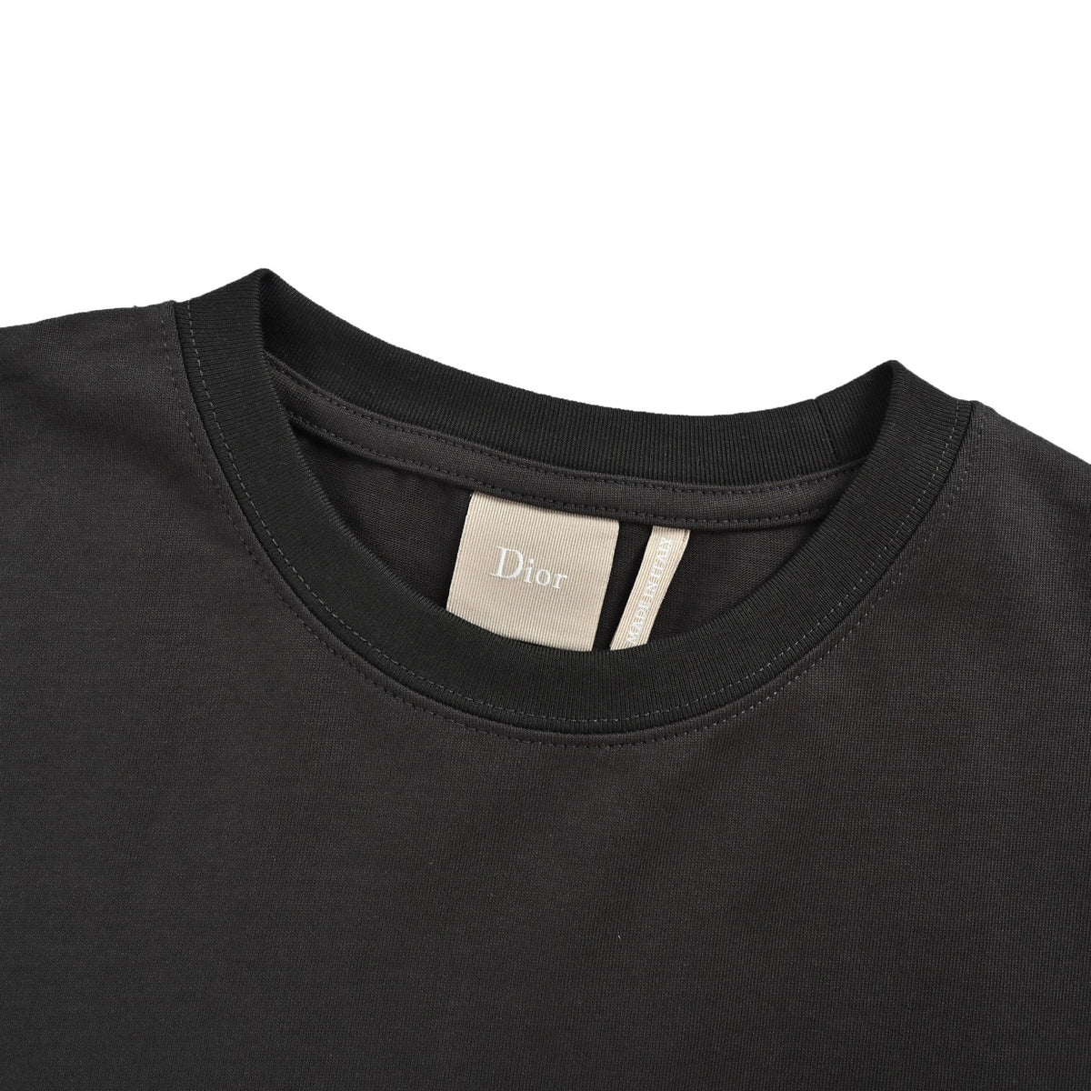 Dior 26ss pocket logo leather stamp short sleeves