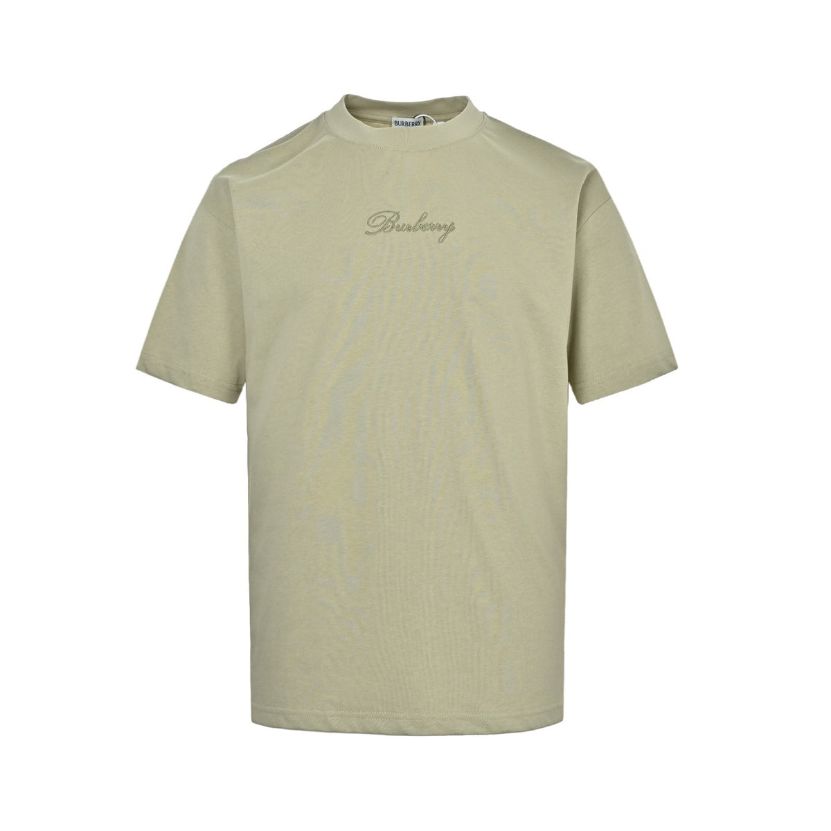 Burberry signature plaid letter embroidered short sleeves on the back