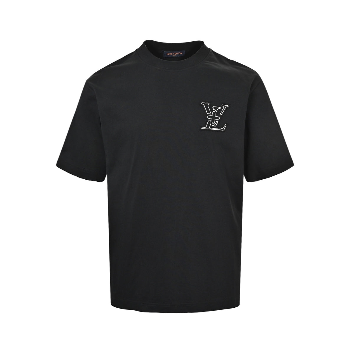 Louis Vuitton 26ss logo burnt patch embroidered short sleeves
