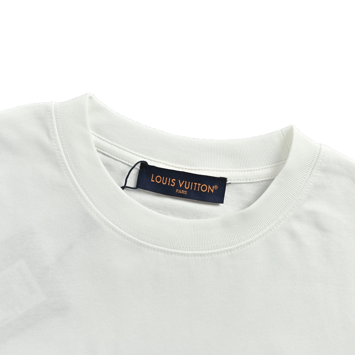 Louis Vuitton rainbow letter print short sleeves