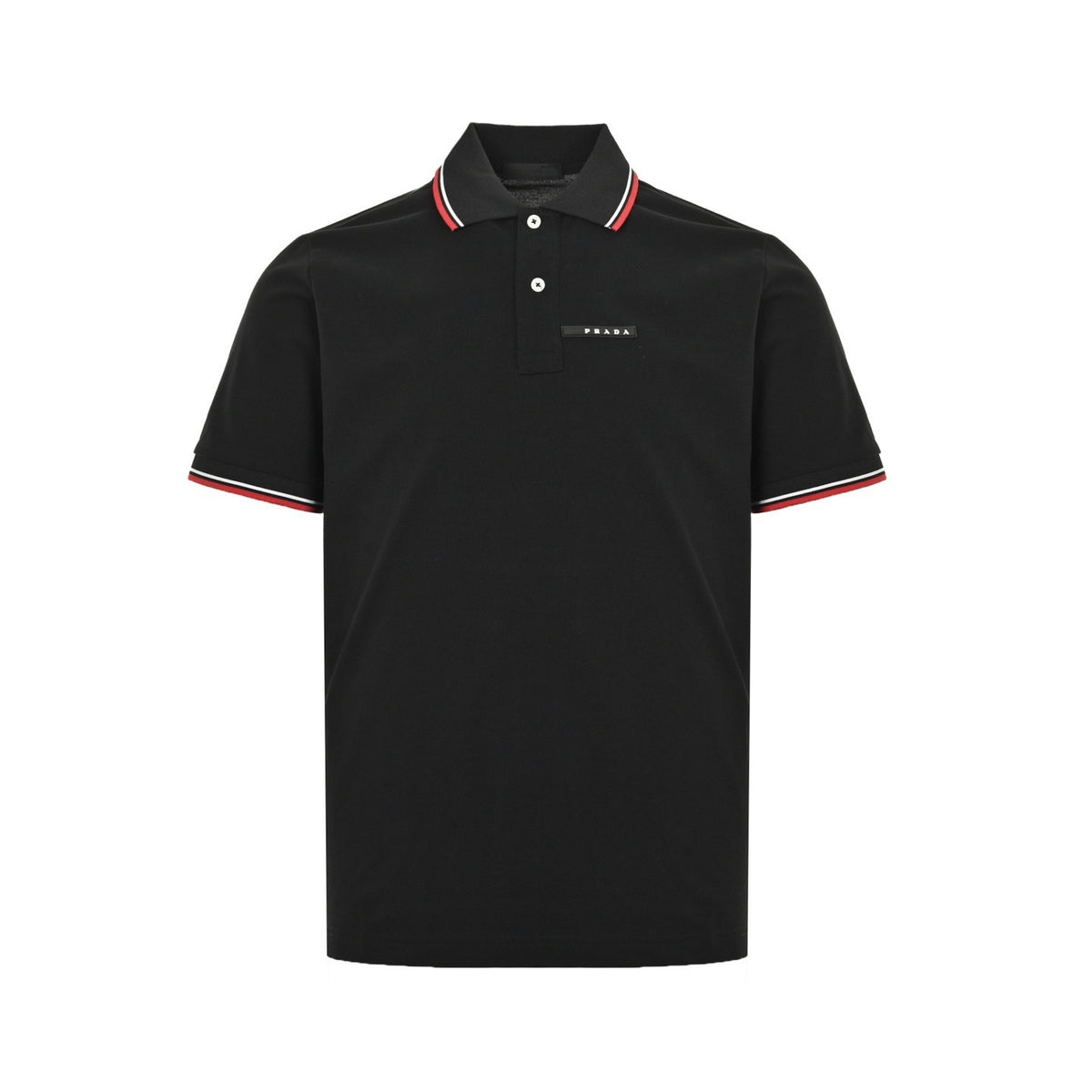 Prada silicone trim Polo short sleeves