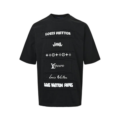 Louis Vuitton 26ss multi-label patch short sleeves