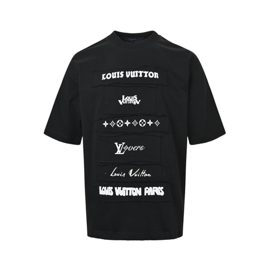 Louis Vuitton 26ss multi-label patch short sleeves