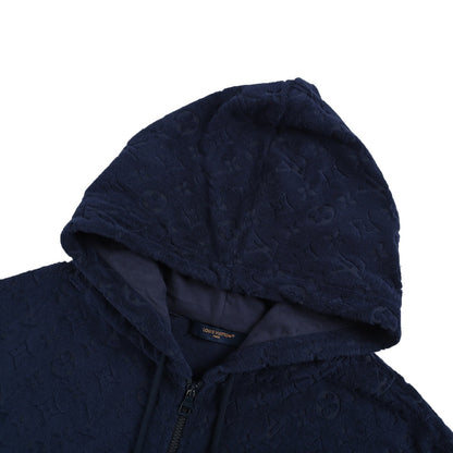 Louis Vuitton 25Fw presbyopia printed towel zipper jacket