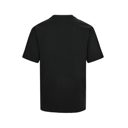 Moncler/Mask 26ss color block embroidered logo short sleeves