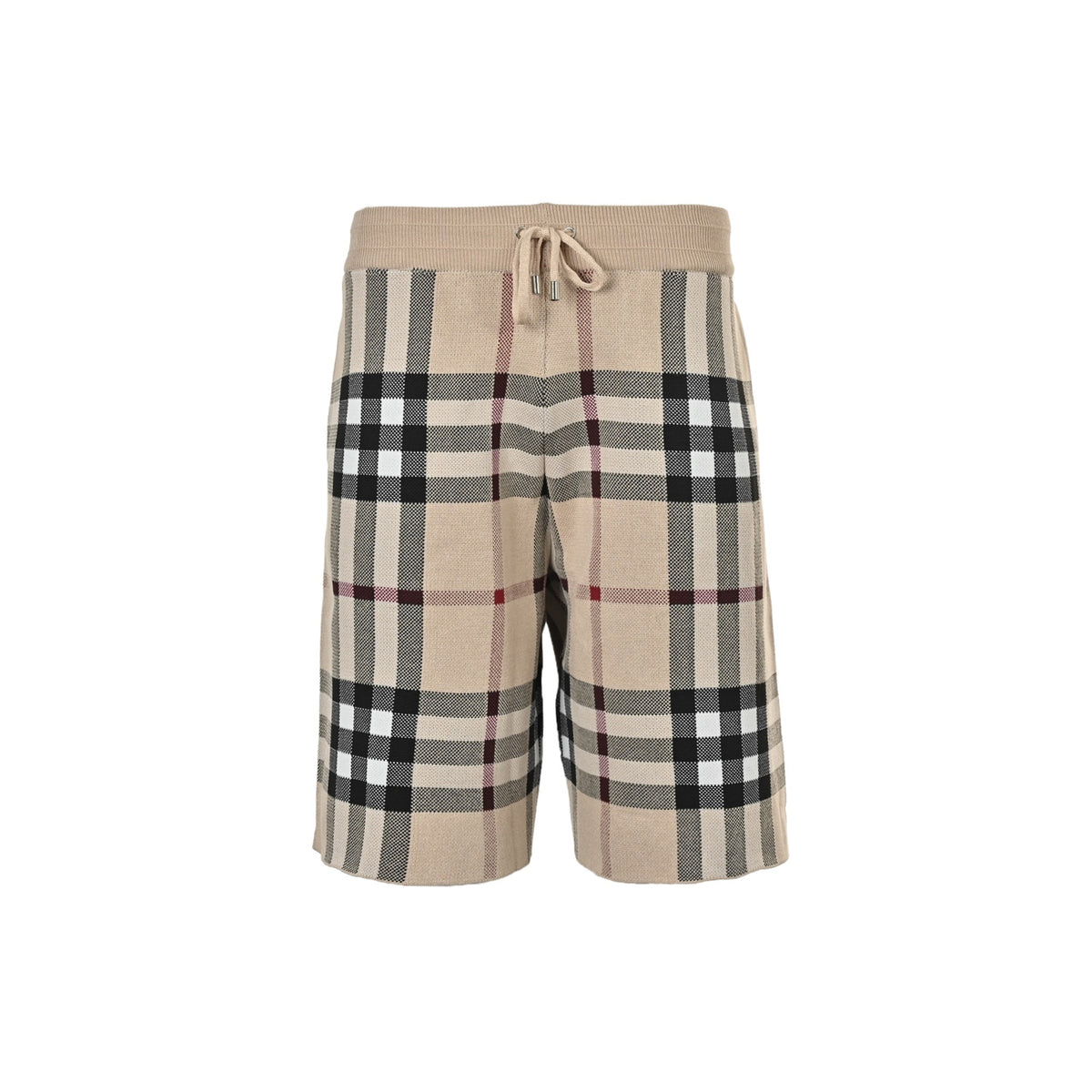Burberry large plaid knitted shorts