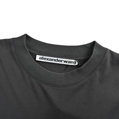 ALEXANDER WANG felt patch embroidered short sleeves