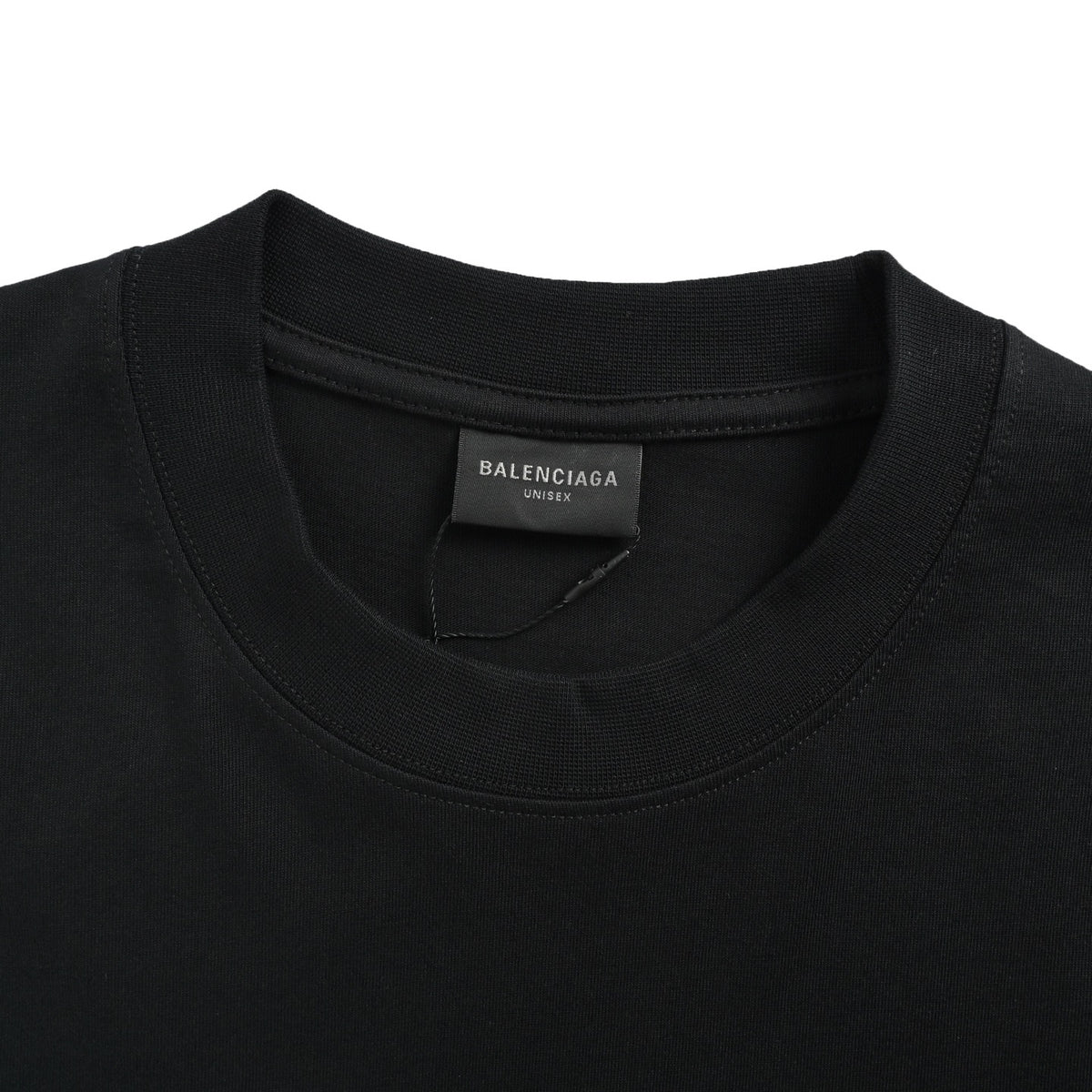 Balenciaga cursive signature letter printed short sleeves
