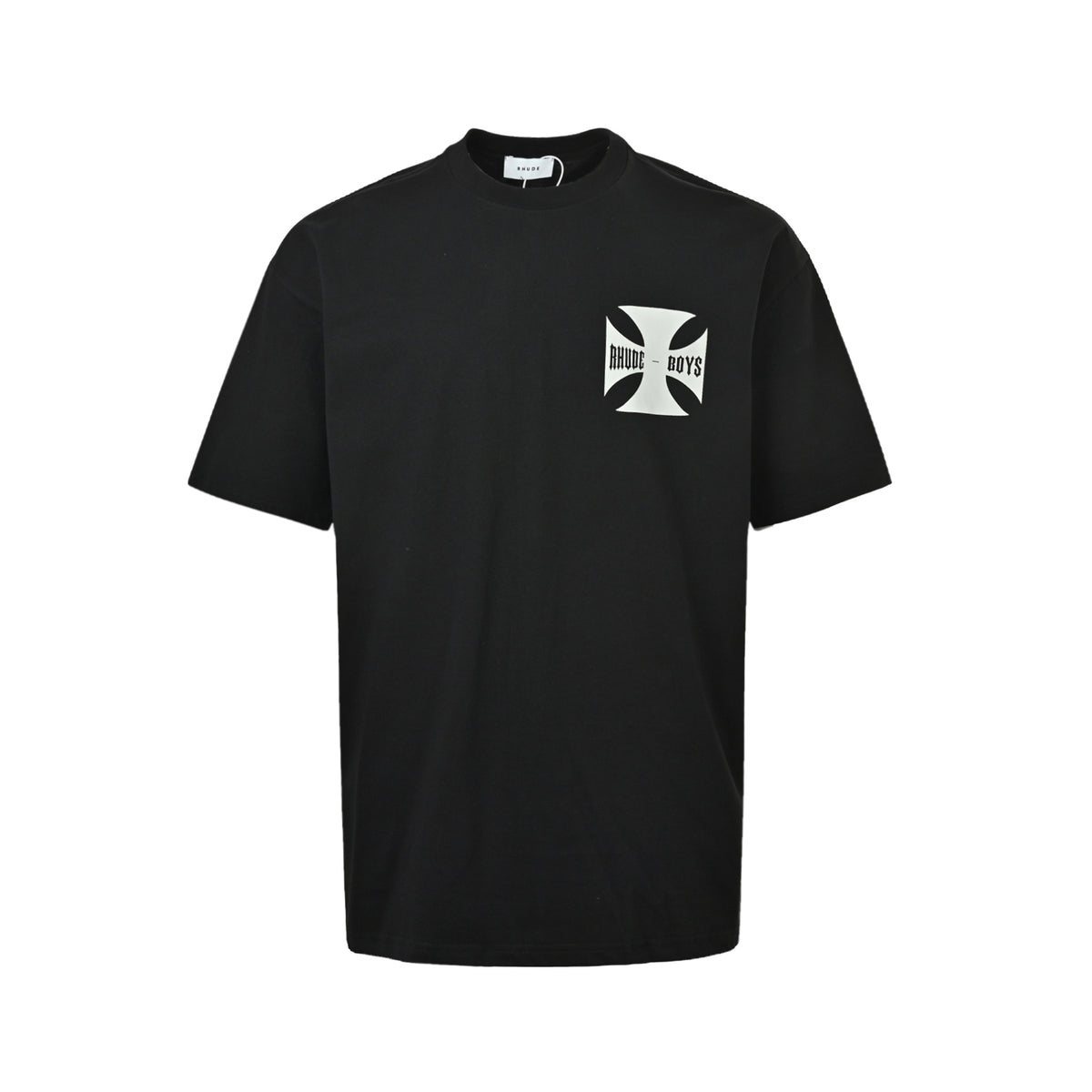 RHUDE Boys cross print short sleeves