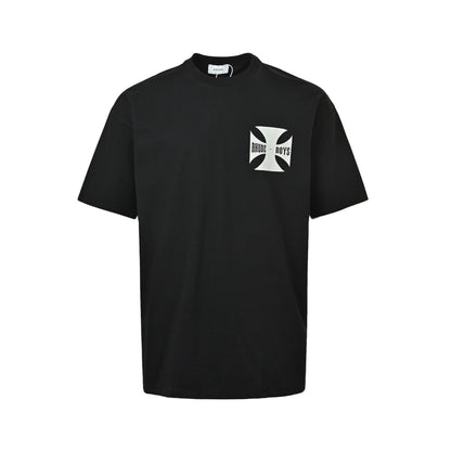 RHUDE Boys cross print short sleeves
