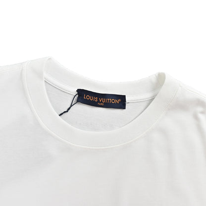 Louis Vuitton three-flower print short sleeves