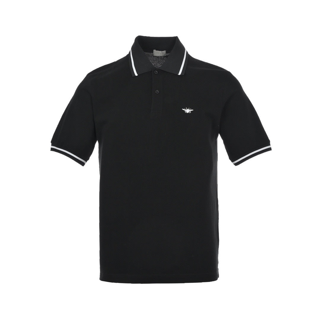 Dior 22ss Embroidered Bee Polo Short Sleeve