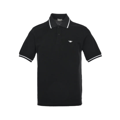 Dior 22ss Embroidered Bee Polo Short Sleeve