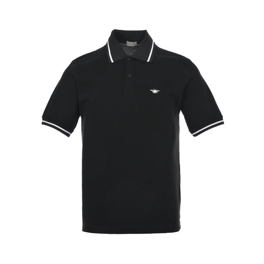 Dior 22ss Embroidered Bee Polo Short Sleeve