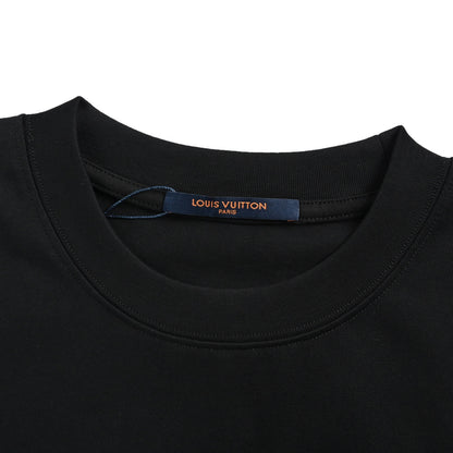 Louis Vuitton color block logo embroidered short sleeves