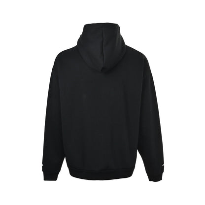 Balenciaga/Balanciaga 3B letter velvet hooded jacket