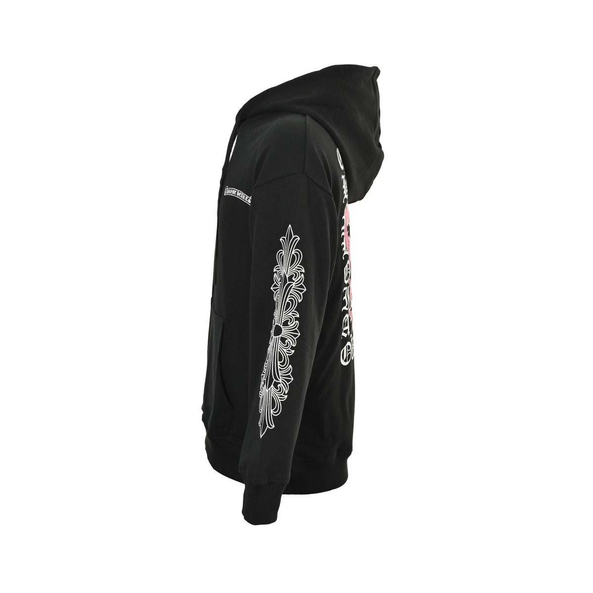 Chrome Hearts/Chrome Heart 25Fw Purple Sword Sanskrit Letter Printed Hooded Sweatshirt