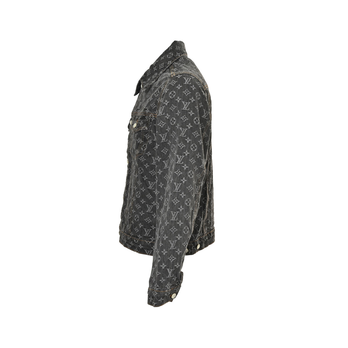 Louis Vuitton 24Fw FA all-over printed old flower jacquard denim jacket