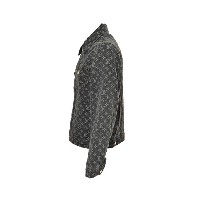 Louis Vuitton 24Fw FA all-over printed old flower jacquard denim jacket