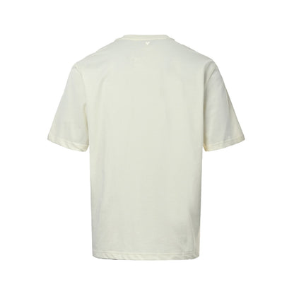 Ami Paris letter stripe patch square short sleeves