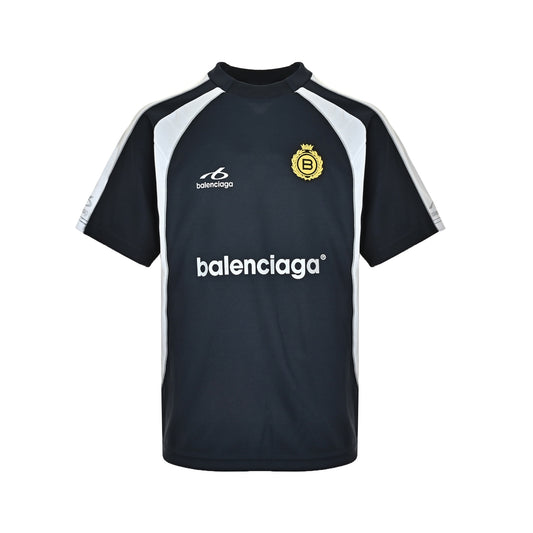 Balenciaga reflective letter logo embroidered short sleeves