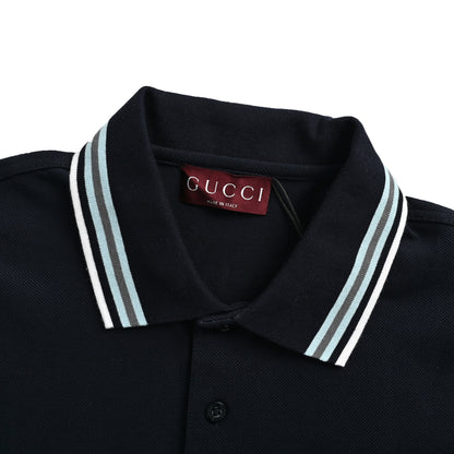 Gucci simple letter embroidered Polo short sleeves