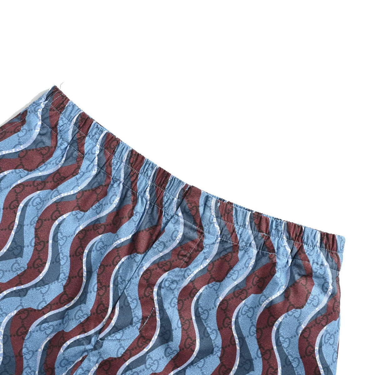Gucci 25ss all-over printed dark pattern snake-shaped short-sleeved shorts