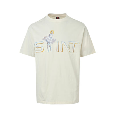 SAINT MICHAEL Mechanical Monroe printed short sleeves