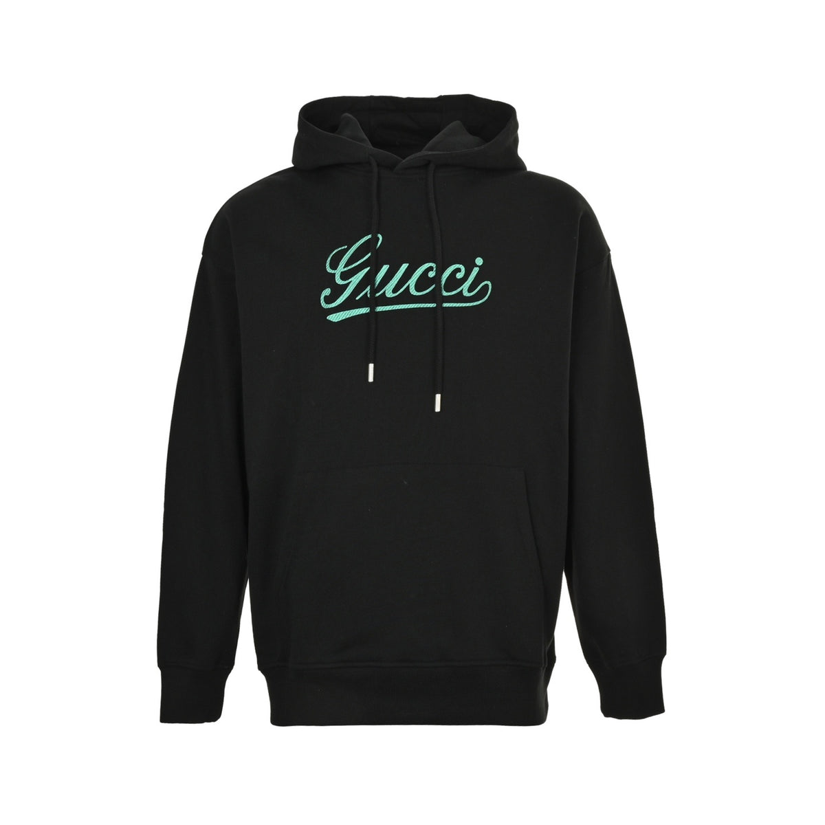 Gucci 25Fw signature letter logo embroidered hooded sweatshirt