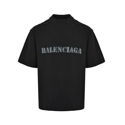 Balenciaga blurred letter print short sleeves