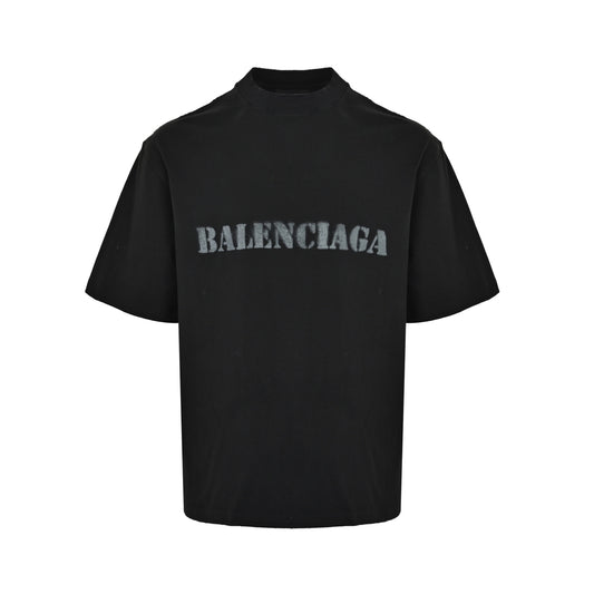 Balenciaga blurred letter print short sleeves