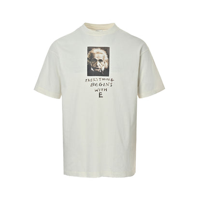 SAINT MICHAEL Einstein printed short sleeves