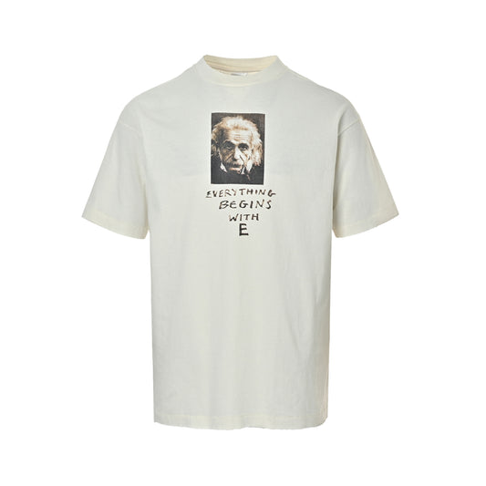 SAINT MICHAEL Einstein printed short sleeves