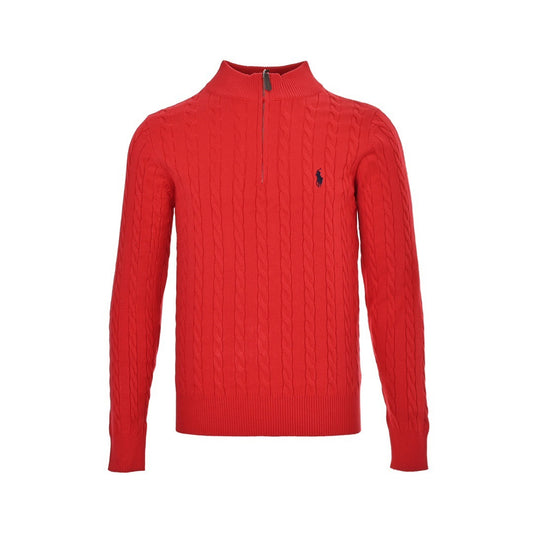 Ralph Lauren classic cable half-zip sweater
