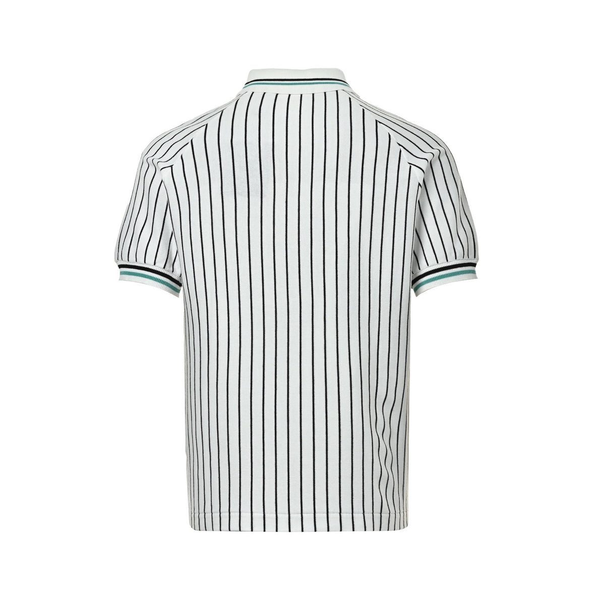 Louis Vuitton 26ss leather brand vertical striped knitted Polo short sleeves