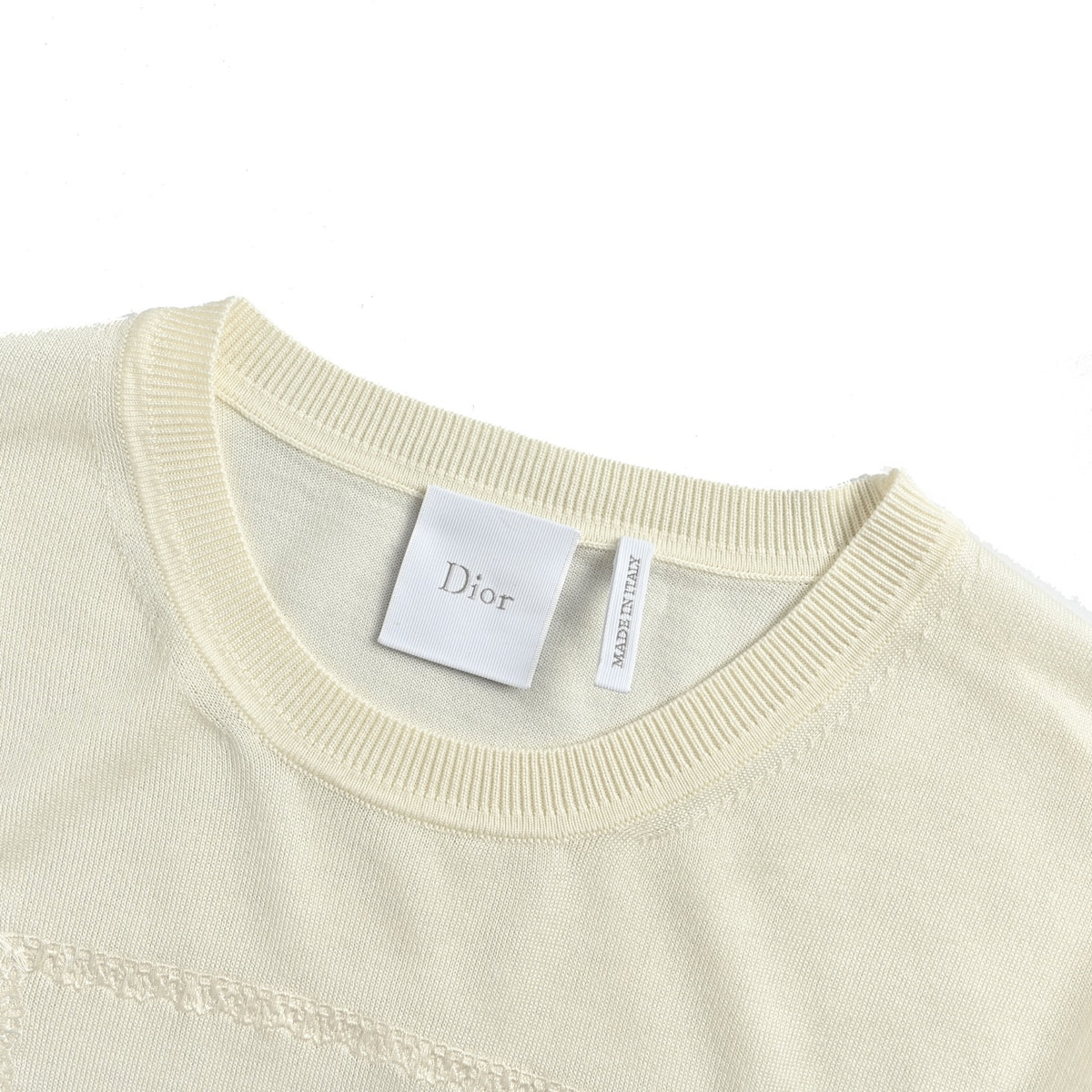 Dior letter printed jacquard knitted short sleeves