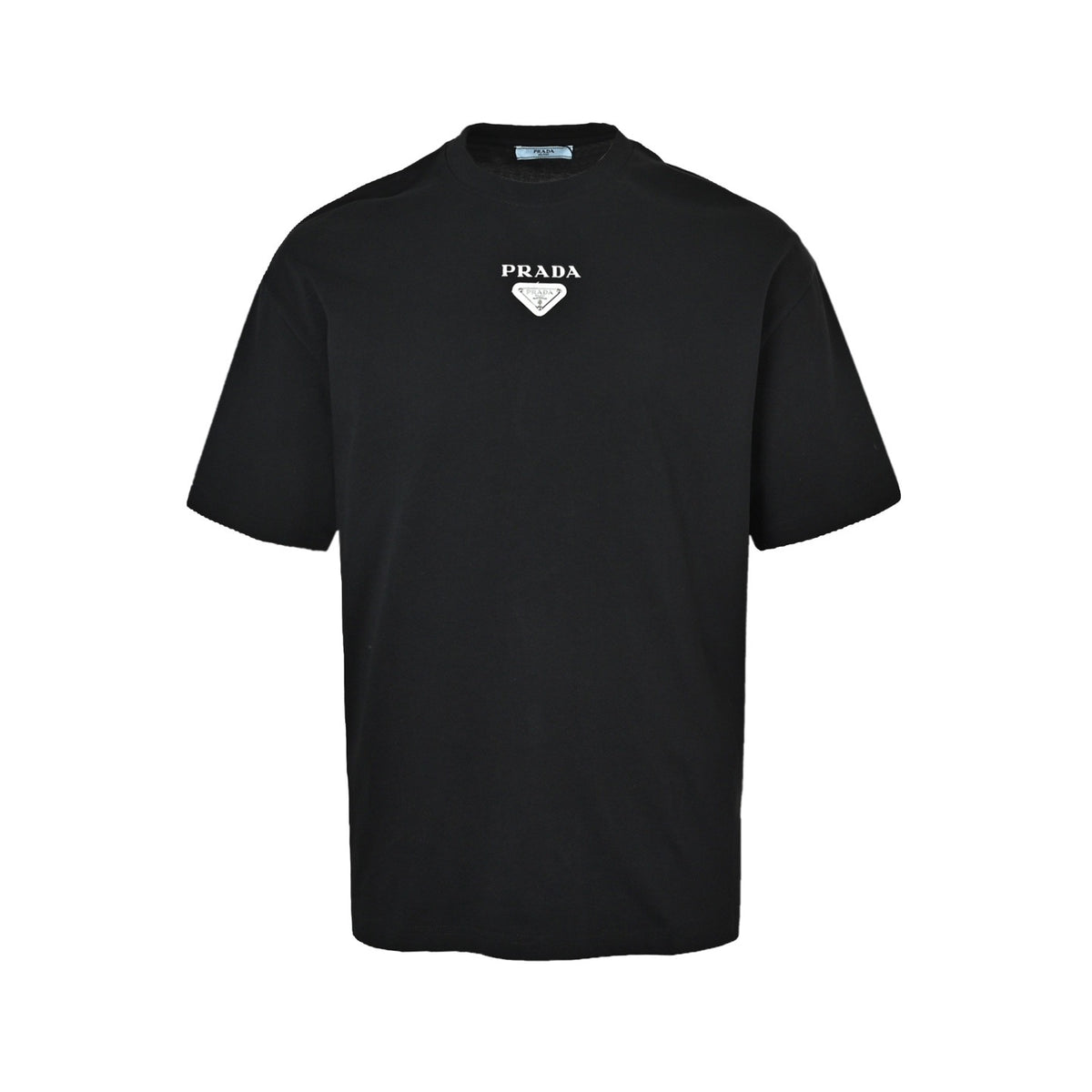 Prada triangle logo letter printed short sleeves