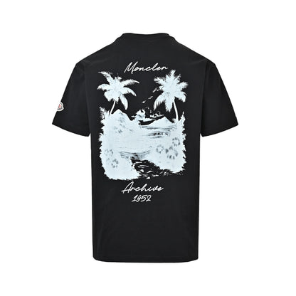 Moncler/Meng Mouth Coconut Grove Coast Print Short Sleeve