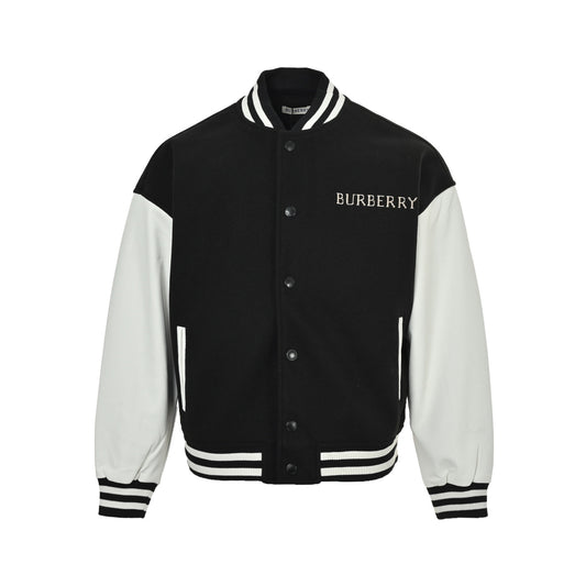Burberry plaid war horse LOGO baseball jacket jacket