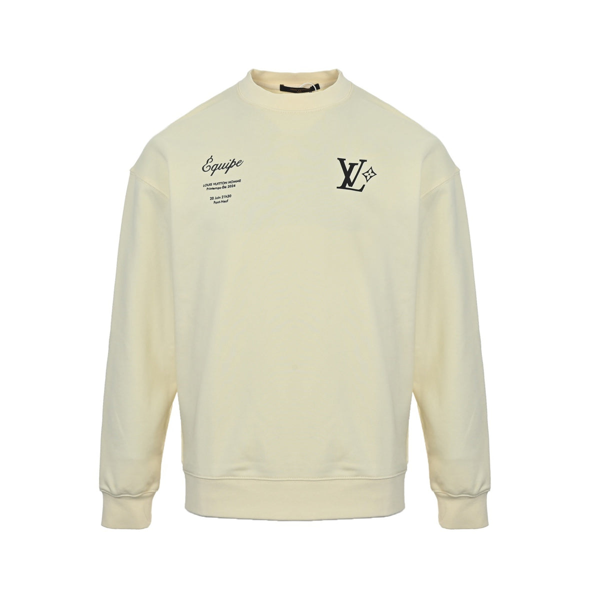 Louis Vuitton 25Fw letter logo printed crew neck sweatshirt