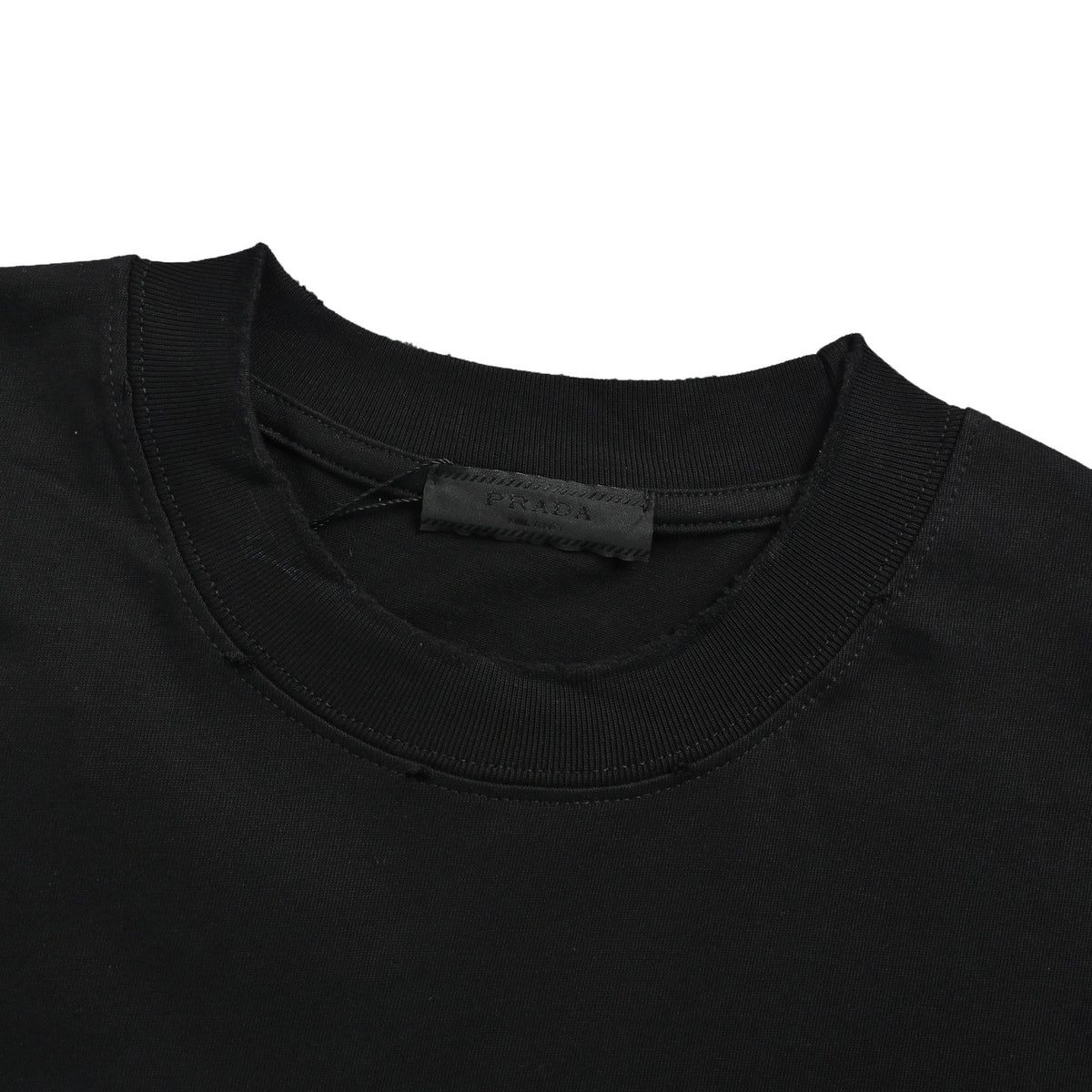 Prada patch embroidered letter short sleeves