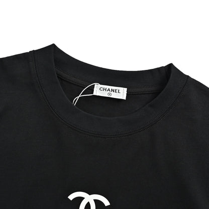 Chanel Double C silicone logo printed short sleeves