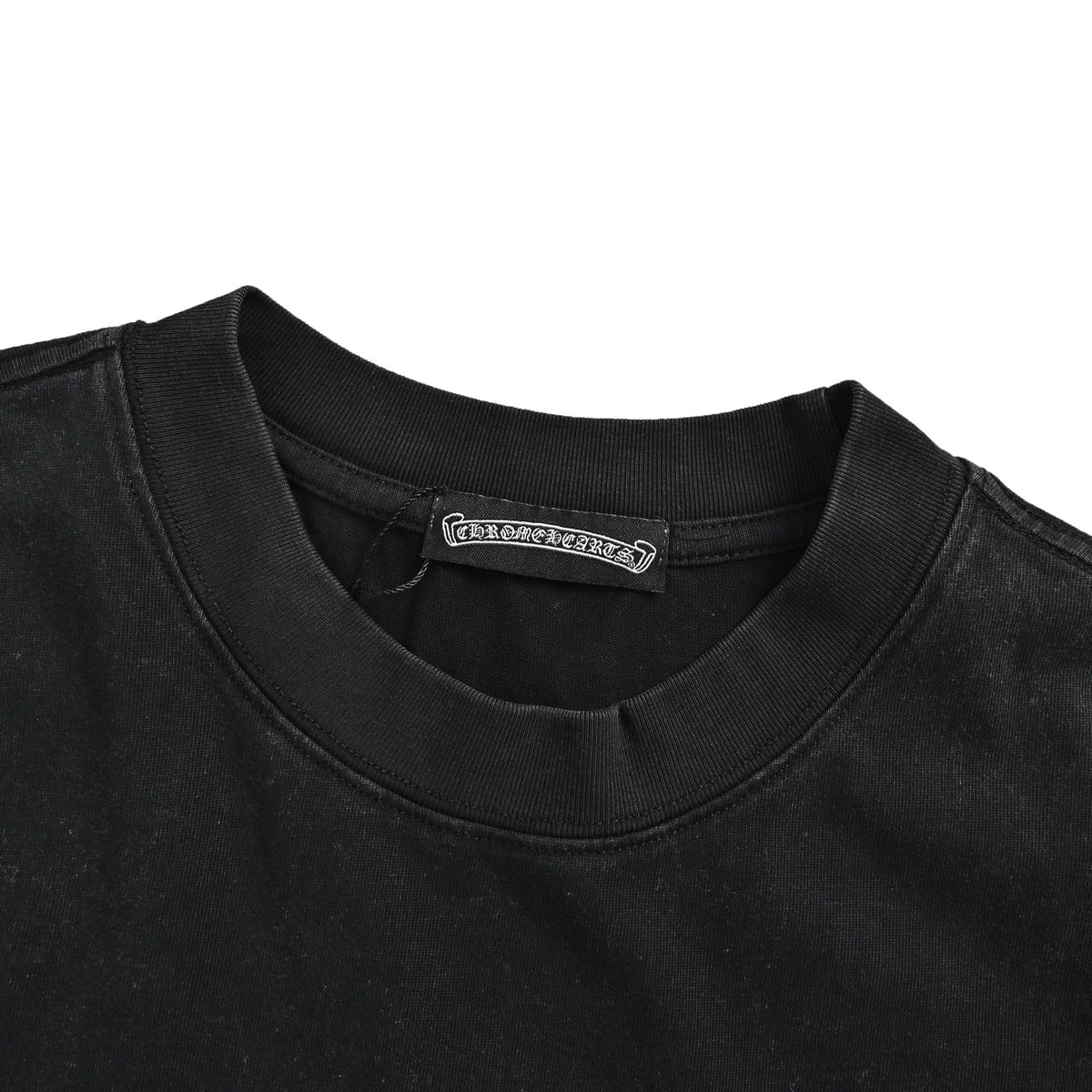 Chrome Hearts/Chrome Heart Heavy Dark Pattern Horseshoe Patch Embroidered Short Sleeves
