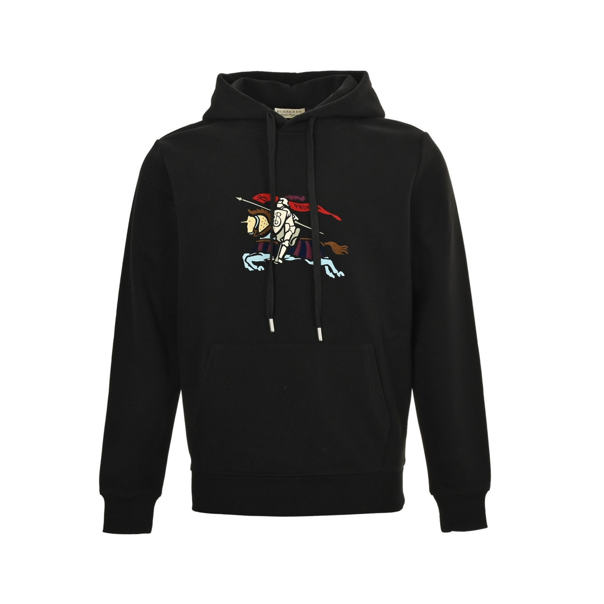 Burberry 25Fw colorful knight war horse print hooded sweatshirt