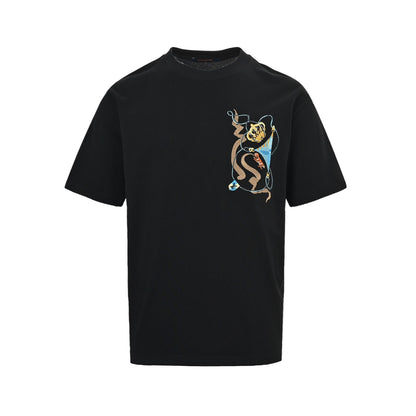 Louis Vuitton 26ss crown embroidered short sleeves