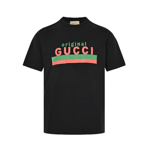 Gucci classic red and green letter printed short sleeves