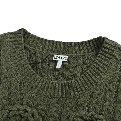 Loewe/Luoyiwei Anagram twist knitted sweater