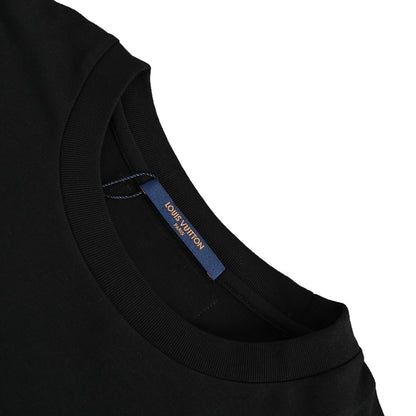 Louis Vuitton 23ss back shoe print short sleeves